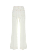 Seven For All Mankind White Lyocell Modern Dojo Pant