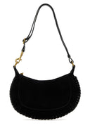 Isabel Marant Bolso de hombro Oskan Moon de ante negro