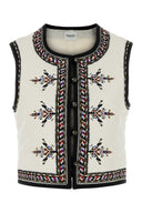 Isabel Marant Etoile White Viscose Blend Zeana chaleco