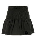 Isabel Marant Etoile Charcoal Cotton Pacifica Mini Skirt