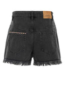 Isabel Marant Etoile Charcoal Denim Lesia Shorts