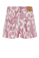 Isabel Marant Etoile Printed Denim Lesia Shorts