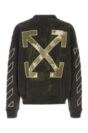 Off White Slate Cotton Oversize Sweatshirt