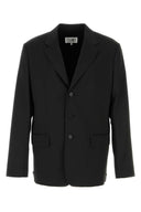 Mm6 Maison Margiela Black Jersey Blazer