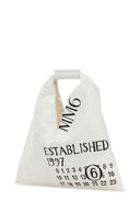Mm6 Maison Margiela White Fabric Mini Japanese Handbag