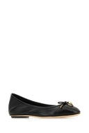 Chloe Black Leather Iris Ballerinas