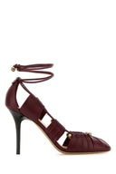 Pompe Luna in pelle di Chloe Burgundy