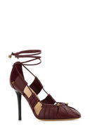 Pompe Luna in pelle di Chloe Burgundy