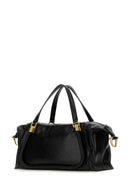 Chloe Black Leather Paraty 24 Shopping Bag