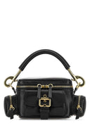 Bolso de bolso de cámara de cuero negro Chloe
