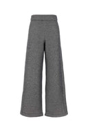 Max Mara Two Tone Cotton Blend Tay Wide Leg Pant