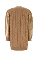 Max Mara Camel Wool Blend Mirco Cardigan