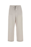 S Pantalón de pierna ancha de lana gris claro maxmara argenta