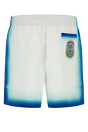 Casablanca White Satin Bermuda Shorts