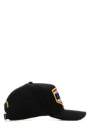 Dsquared Black Cotton Baseball Cap