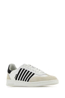 Dsquared White Leder Boxer -Turnschuhe