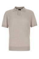 Brioni Embroidered Silk Blend Polo Shirt