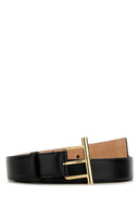 Alexander McQueen Black Ledergürtel