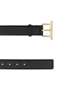 Alexander McQueen Black Ledergürtel