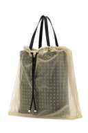 Alexander McQueen Zwei -Ton -Leder- und Tulle Nebula -Einkaufstasche