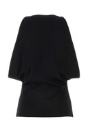 Alexander McQueen Black Stretch Cotton Top