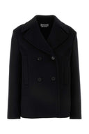 Alexander McQueen Black Felt Mantel