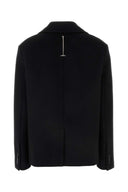 Alexander McQueen Black Felt Mantel