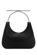 Alexander McQueen Black Leather Cross Bar torebka