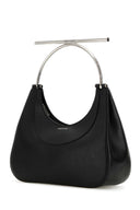 Alexander McQueen Black Leather Cross Bar torebka