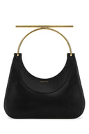 Alexander McQueen Black Leather Cross Bar torebka