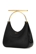 Alexander McQueen Black Leather Cross Bar torebka