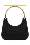 Alexander McQueen Black Leder Mini Cross Bar Handtasche