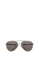 Alexander McQueen Silbermetall Sonnenbrille