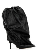 Alexander Mcqueen Black Leather Ankle Boots