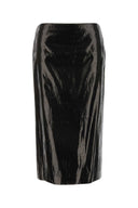 Alexander Mcqueen Black Canvas Skirt