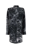 Alexander McQueen bedruckte Seidenhemdkleid