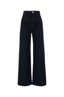 Loulou Midnight Blue Denim Attu Wide Leg Jeans