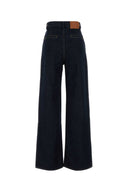 Loulou Midnight Blue Denim Attu Wide Leg Jeans