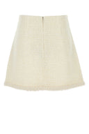 Self Portrait Ivory Boucle Mini Skirt