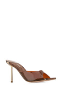 Le Silla Brown Pvc Bella Mules