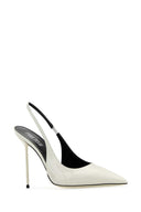 Paris Texas White Leather Lidia Pumps