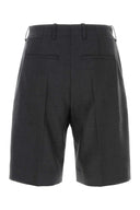 Our Legacy Charcoal Wool Borrowed Bermuda Shorts