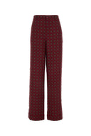 Pantalone in seta stampata Moschino