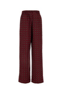 Pantalone in seta stampata Moschino