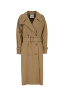 Moschino Beige Gabardine Oversize Trench