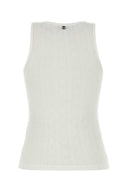Paco Rabanne White Cotton Tank Top