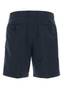Tom Ford Navy Blue Cotton Blend Bermuda Shorts