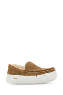Ugg Camel Suede Ascot Slip Ons