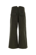 Entire Studios Olive Green Stretch Cotton Pant