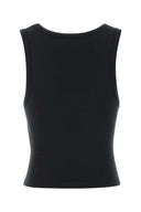 Entire Studios Black Stretch Cotton Tank Top